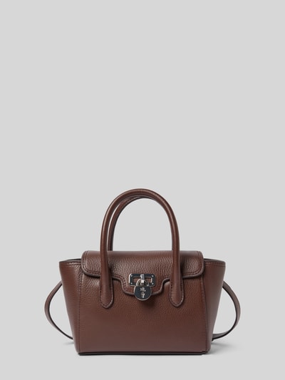 Lauren Ralph Lauren Handtasche aus Rindsleder mit Tragehenkeln Dunkelbraun 2