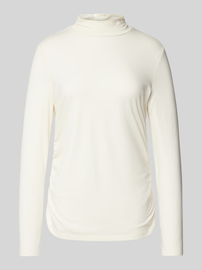 Oui Shirt met lange mouwen en opstaande kraag Offwhite - 2