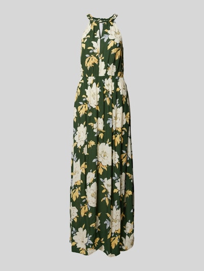 Vila Maxi-jurk met bloemenprint, model 'MESA' Groen - 2
