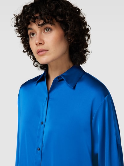 HUGO Overhemdblouse in satijnlook, model 'Ecosy' Blauw - 3