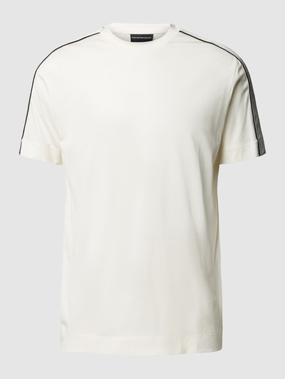 Emporio Armani T-Shirt im unifarbenen Design Offwhite 2