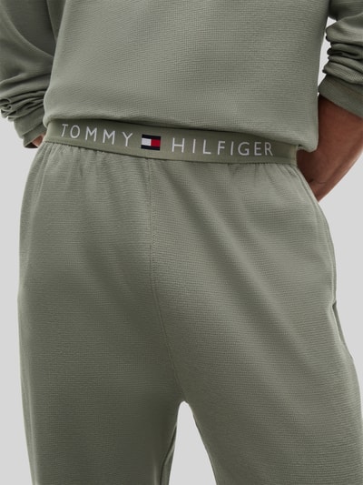 Tommy Hilfiger Trainingspak met logo in band in set van 2 Rietgroen - 3