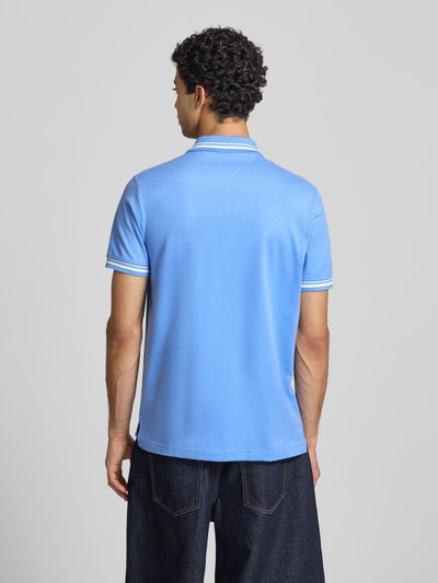 Tommy Jeans Regular Fit Poloshirt aus reiner Baumwolle Metallic Blue 5