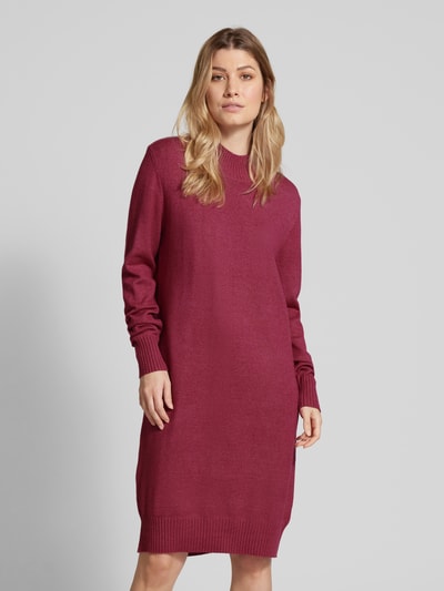 Christian Berg Woman Knielanges Kleid Stehkragen Fuchsia Melange 4