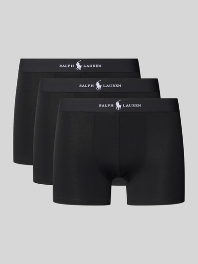 Polo Ralph Lauren Underwear Slim Fit Trunks mit Logo-Stitching im 3er-Pack Black 1