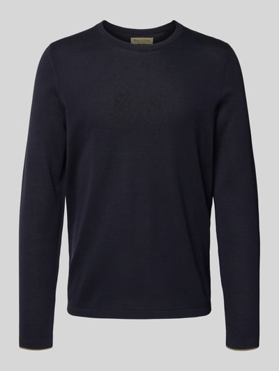 Marc O'Polo Regular Fit Strickpullover aus reiner Baumwolle - Marc O'Polo × DFB Travel Collection Dunkelblau 2