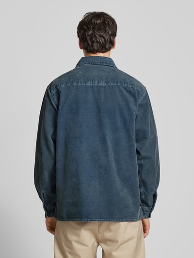 Carhartt Work In Progress Cordjacke mit Zweiwege-Reißverschluss Modell 'REYNOLD' Dunkelblau 5
