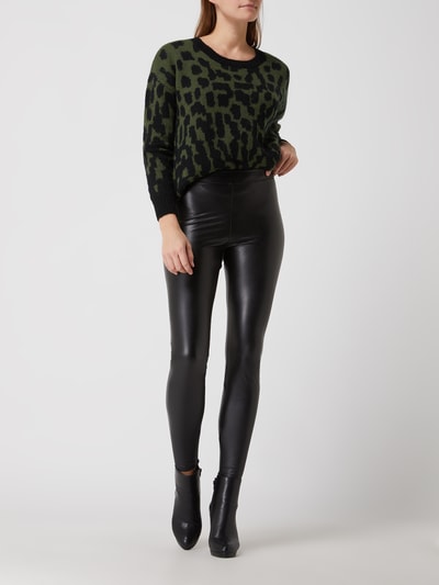 MICHAEL Michael Kors Leggings in Leder-Optik   Black 1