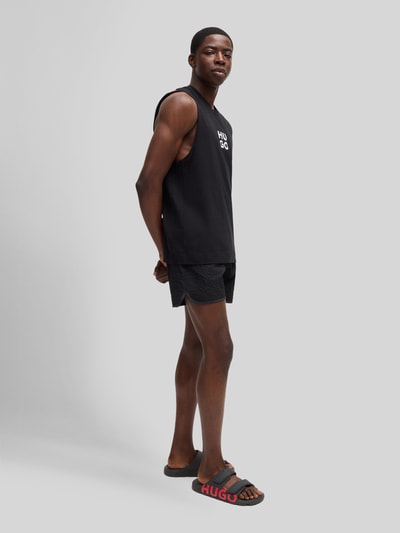 HUGO Sandale mit Logo Print Black 1