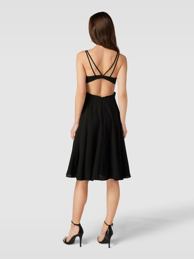 Luxuar Sukienka koktajlowa z wycięciem Czarny 5