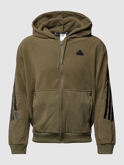 ADIDAS SPORTSWEAR Sweatjacke aus Fleece mit Galonstreifen Khaki 1