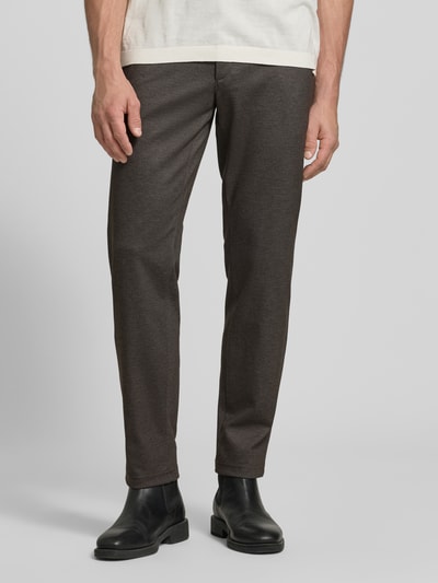 Brax Tapered Fit Jogpants mit Viskose-Anteil Modell 'Phil' Schoko 4