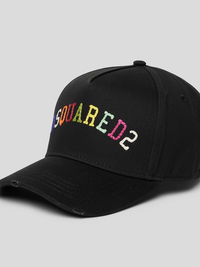 Dsquared2 Cap mit Label-Stitching Black 3