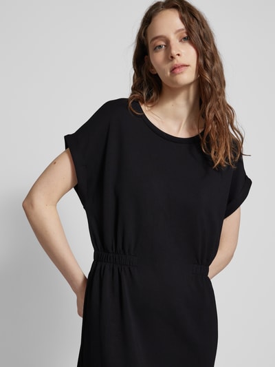 Soyaconcept Midi-jurk met kapmouwen, model 'Banu' Zwart - 3