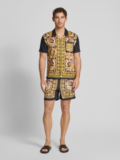 BOARDIES Freizeithemd mit Brusttasche Modell 'Baroque' Gold 1