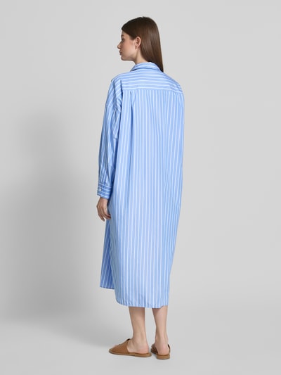 Weekend Max Mara Fließendes Hemdblusenkleid aus reiner Baumwolle Modell 'MOLINA' Hellblau 5