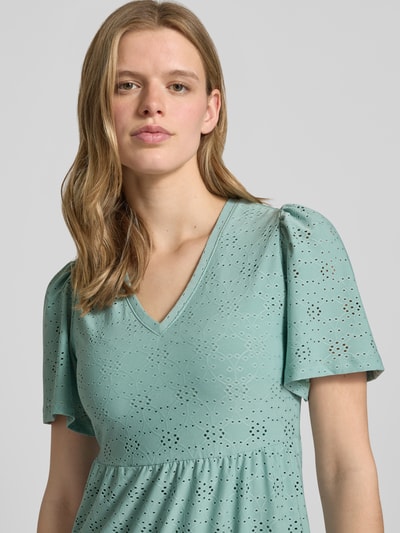 ONLY Mini-Freizeitkleid mit Lochstickmuster Modell 'SMILLA LIFE' Schilf 3