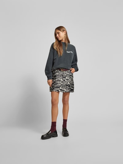 Anine Bing Oversized Sweatshirt mit Label-Print Black 1