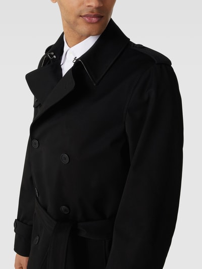 Selected Homme Mantel mit seitlichen Eingrifftaschen Modell 'WILLIAM' Black 3
