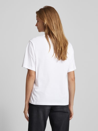 Selected Femme T-Shirt mit Label-Print Modell 'VILJA' Weiss 5