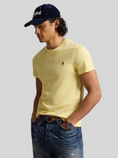 Polo Ralph Lauren regular fit T-shirt van puur katoen Lichtgeel - 4