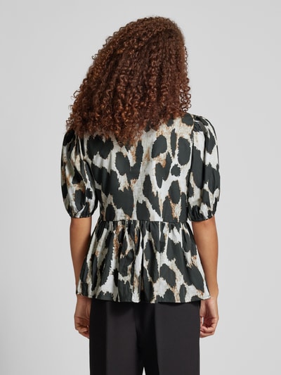 Pieces Blouse met strik, model 'JADE' Zwart - 5