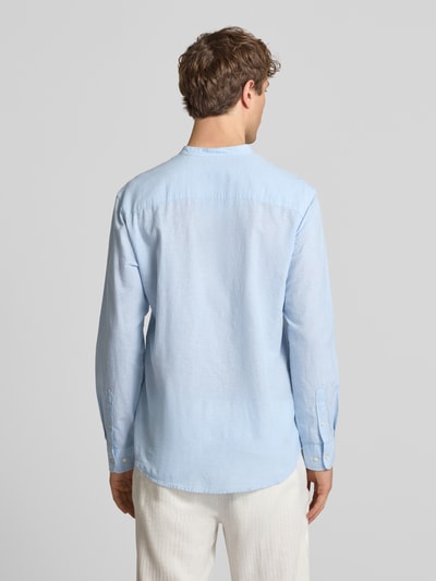 JACK & JONES Vrijetijdshemd met linnengehalte model 'BREEZE' Lichtblauw - 5