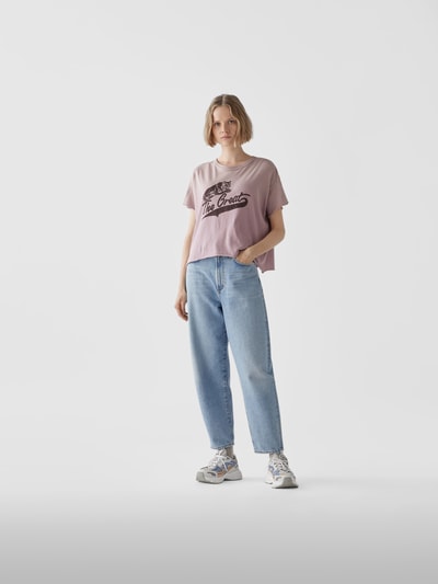 The Great T-Shirt mit Label-Print Rosa 1