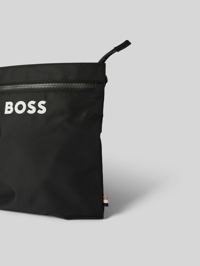 BOSS Schoudertas met labelprint, model 'Catch_3.0' Zwart - 3