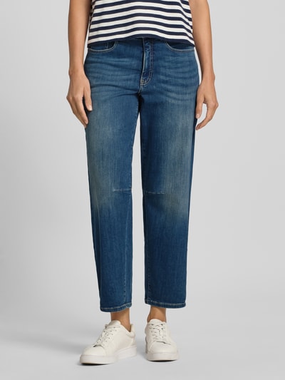 OPUS PANTS Mom Fit Jeans im Used-Look Modell 'Melly relax' Marine 4