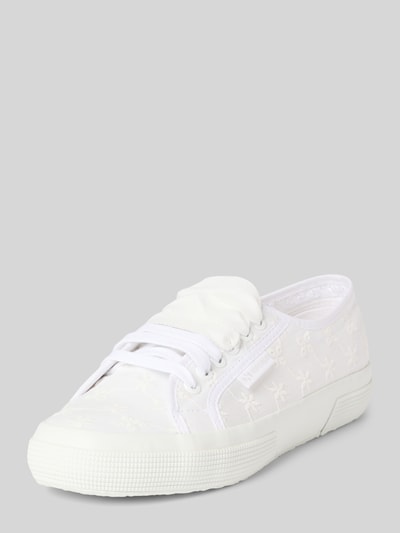 Superga Sneaker mit Label-Detail Modell '2750 FLOWER SANGALLO' Weiss 1