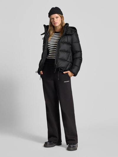 Marc O'Polo Denim Donsjack met afneembare capuchon en boxy pasvorm Zwart - 1