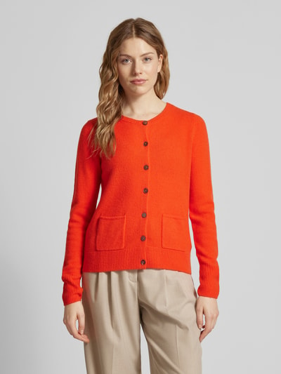 Christian Berg Woman Strickjacke mit aufgesetzten Eingrifftaschen Rot 4