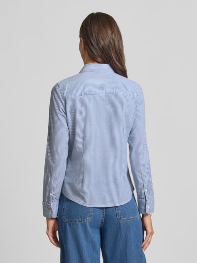 Mustang Overhemdblouse met logostitching en sportmanchetten Lichtblauw - 5