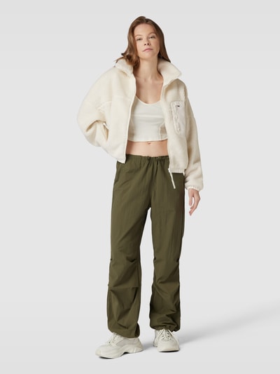 Tommy Jeans Jacke aus Teddyfell mit Brusttasche Modell 'CASUAL' Offwhite 1