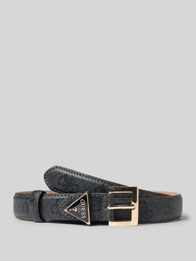 GUESS Riem met all-over logoprint model 'Noelle' Zwart - 1