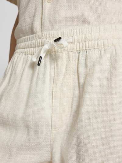 ONLY & SONS Regular Fit Shorts aus Viskose-Leinen-Mix Modell 'TEL LATHAM' Offwhite 3