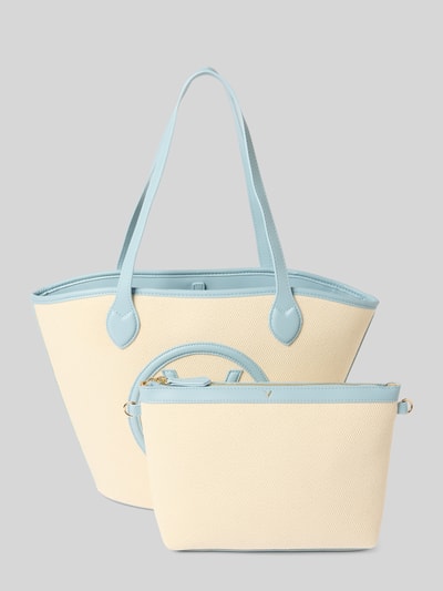 VALENTINO BAGS Shopper mit Logo-Applikation Modell 'COVENT' Bleu 1