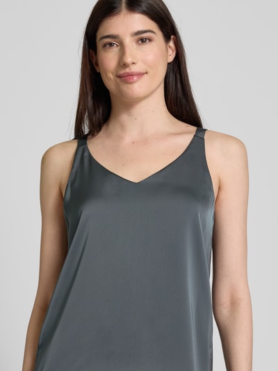 V by Vera Mont Regular Fit Blusentop mit V-Ausschnitt Anthrazit 3
