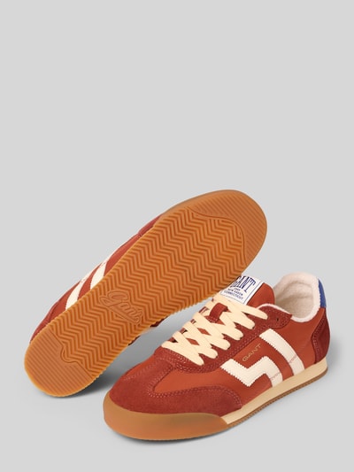 GANT Sneakers van mix van leer en textiel model 'Beylana' Oranje - 4