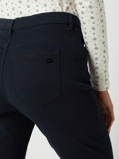 Brax Slim fit broek met modal, model 'Mary' Marineblauw - 3