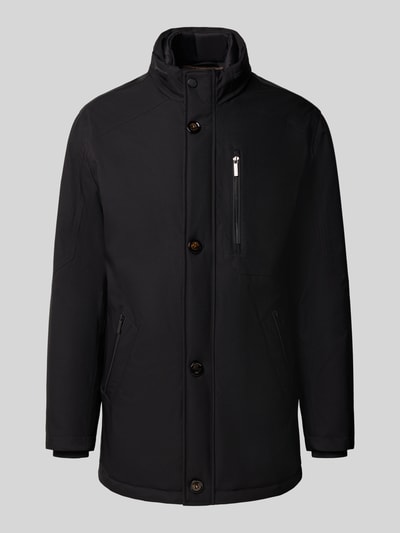 bugatti Jacke mit Stehkragen und Reißverschlusstaschen Black 1