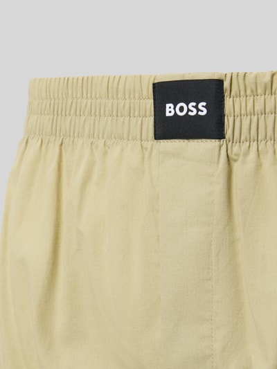 BOSS Bokserki z czystej bawełny model '2P BOXER S. CW PEACH' Trzcinowy 2