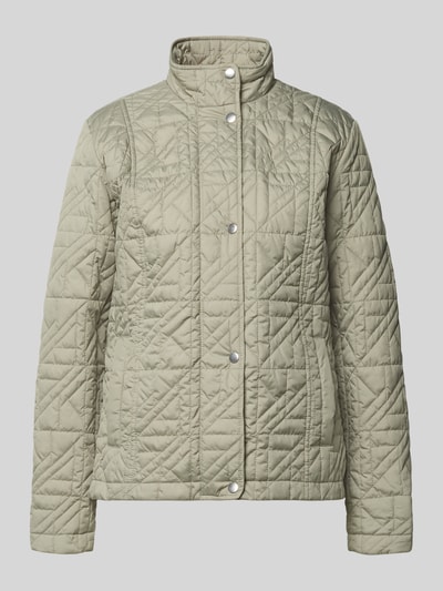 Produktfoto, Steppjacke mit Stehkragen und Eingrifftaschen von Fuchs Schmitt, Regular-Fit in hellem Beige, sichtbare Steppnähte, matte Textur