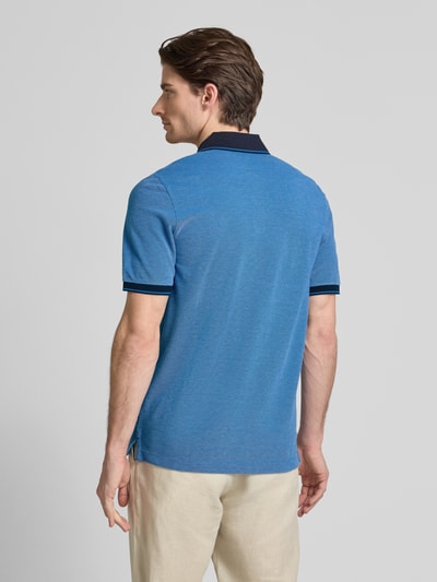 bugatti Poloshirt mit Label-Stitching Hellblau 5
