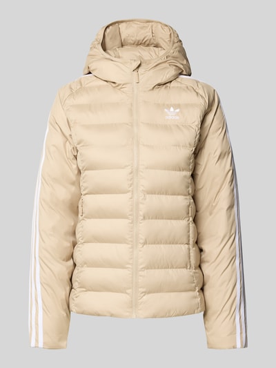 adidas Originals Gewatteerd jack met labelstitching Beige - 2