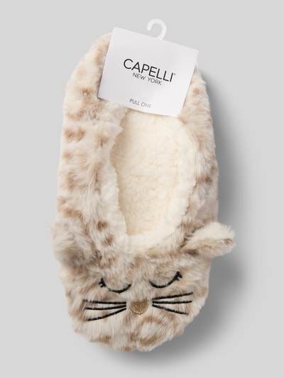 CAPELLI NEW YORK Huisschoenen van imitatiebont met antislipzool Offwhite - 3