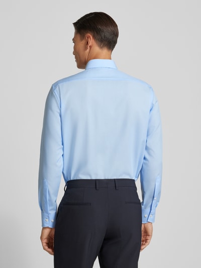 OLYMP Regular Fit Freizeithemd mit Logo-Stitching Modell 'New' Bleu 5