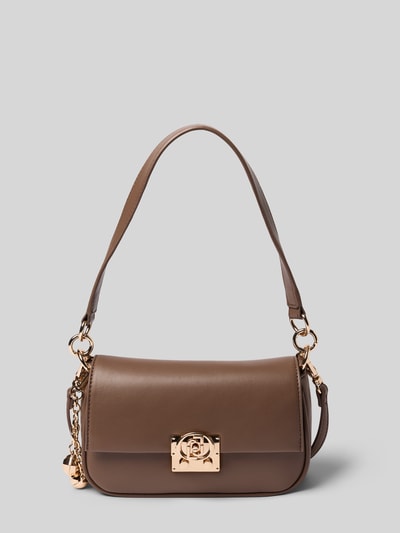 Liu Jo White Handtasche mit Klickverschluss Modell 'ADIVA' Mittelbraun 1