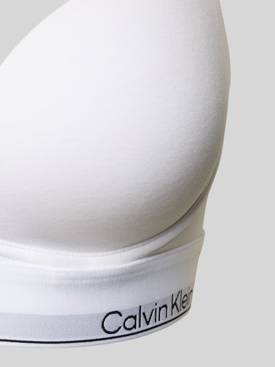 Calvin Klein Underwear Push-up-BH mit Label-Bund Weiss 2